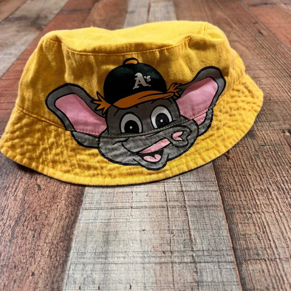 Oakland As Kids Bucket Hat Melonwear Reversible Stomper Elephant Baseball Cap